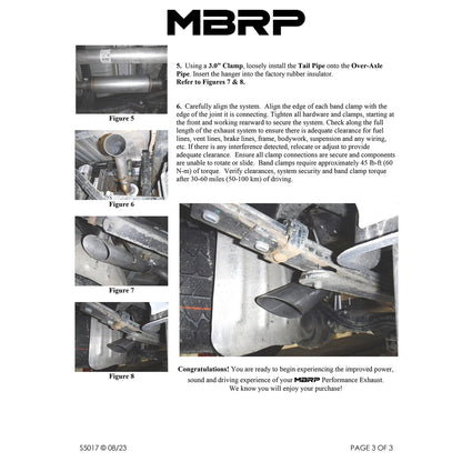 MBRP 3in Stainless Steel Cat-Back Single High Clearance Rear Exit Exhaust | Chevrolet Colorado / GMC Canyon (23) (S5017304)