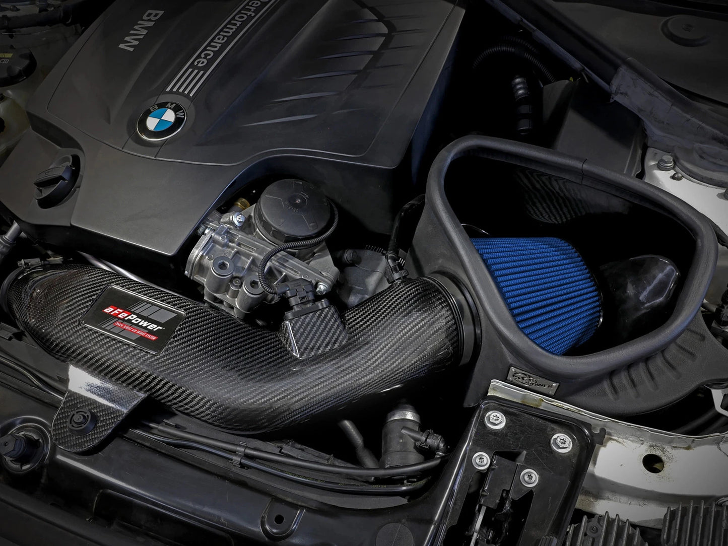 aFe Track Series Carbon Fiber Intake w/Pro 5R Filter | BMW M2 (F87) L6 3.0L N55 (16-18) (57-10004R)