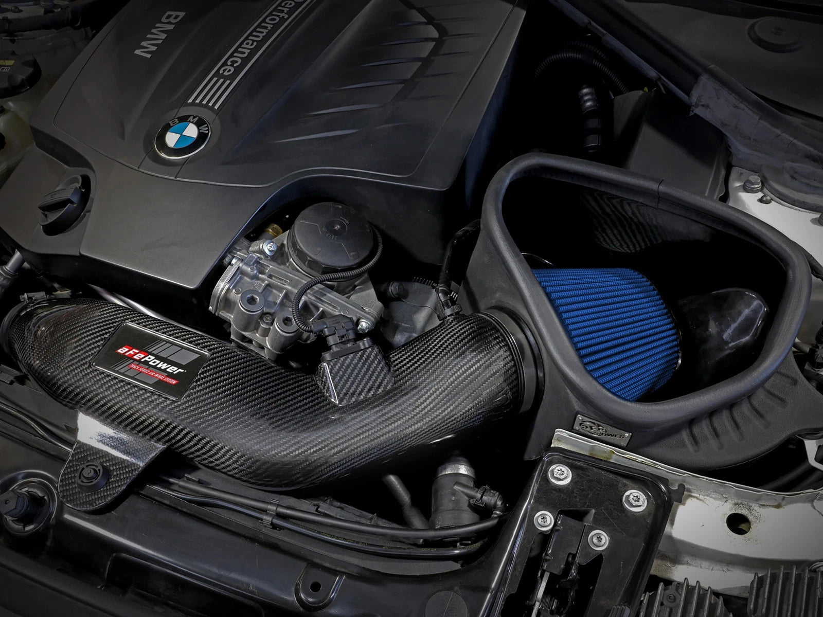 aFe Track Series Carbon Fiber Intake w/Pro 5R Filter | BMW M2 (F87) L6 3.0L N55 (16-18) (57-10004R)