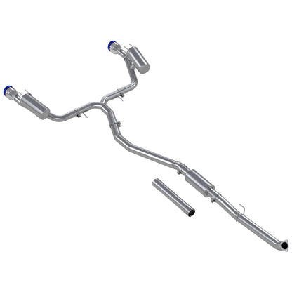 MBRP 3in Cat-Back Exhaust 2.5in Dual Split Rear w/ Burnt End Tips | Honda Civic SI (22-24) (S49033BE)