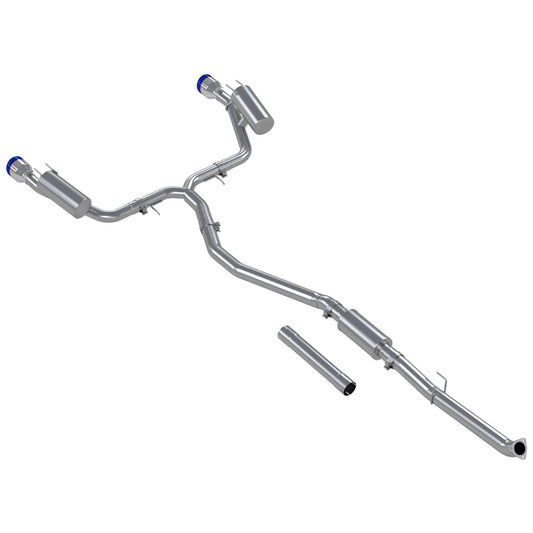 MBRP 3in Cat-Back Exhaust 2.5in Dual Split Rear w/ Burnt End Tips | Honda Civic SI (22-24) (S49033BE)