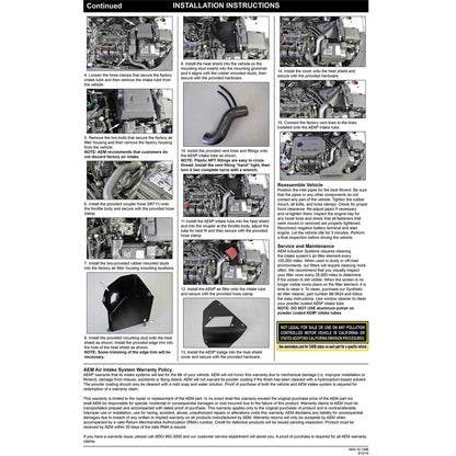 AEM 15-18 Hyundai Sonata L4-2.4L F/I Cold Air Intake | Hyundai Sonata (15-18)