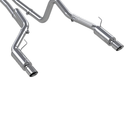 MBRP T409 4in Dual Split Rear Exhaust System Race Version | Ford Shelby GT500/GT (05-09) (S7270409)