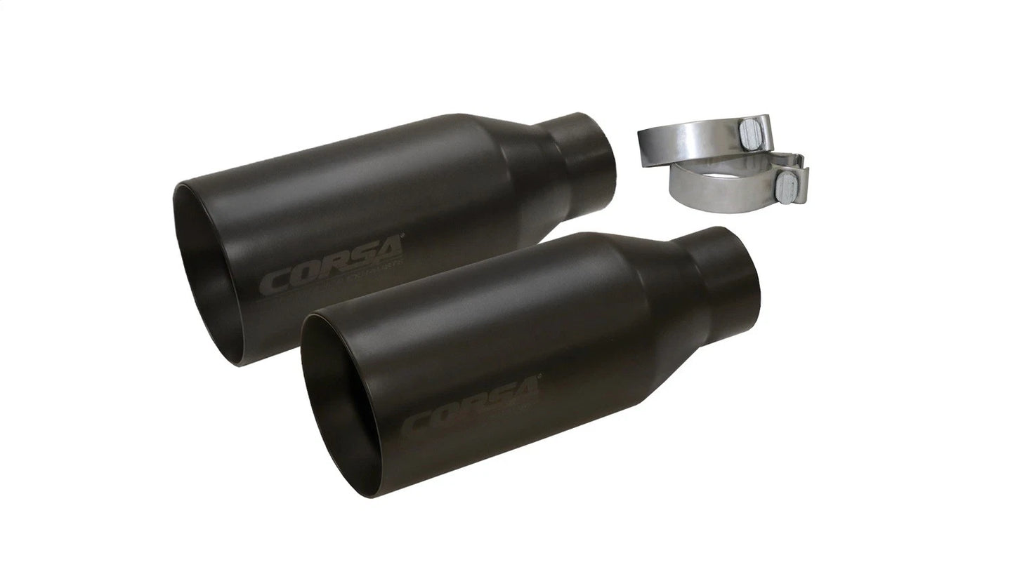 CORSA Replacement / 5.0 in Single Flat Cut Tip Kit | Raptor 3.5T, RAM TRX CORSA Systems (14051)