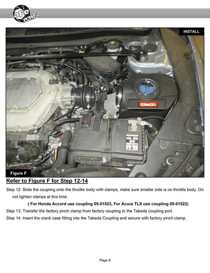 aFe Takeda Momentum CAI Acura TLX 14-20 | Honda Accord (56-70016D)