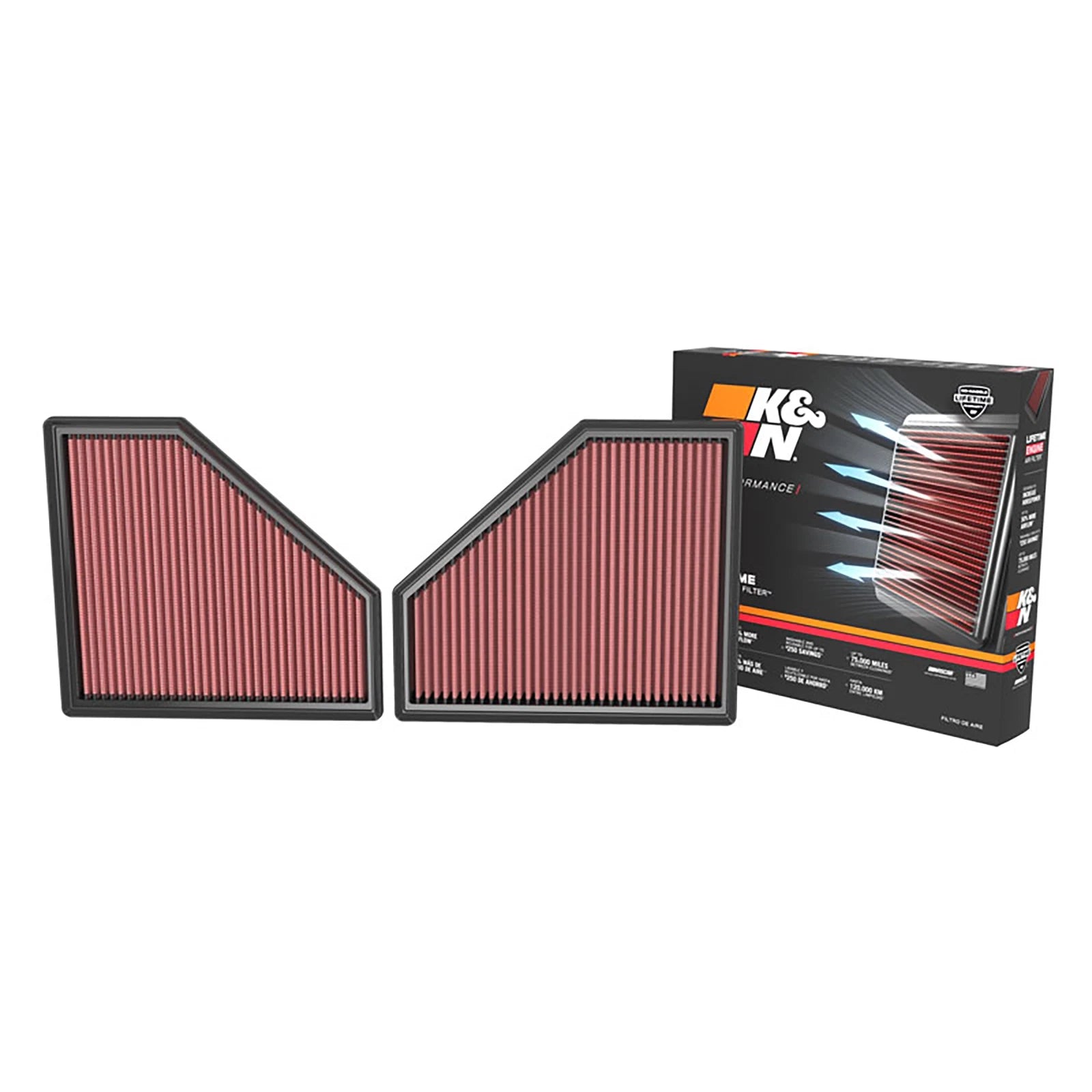 K&N 20-22 BMW M3 L6 3.0L F/I Replacement Air Filter | BMW M2 (23-26) (33-3171)