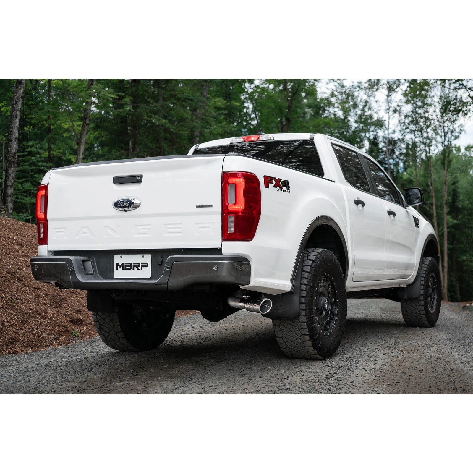 MBRP 3in AL Cat-Back Single Side Exit w/ 4in OD Tip | Ford Ranger Ecoboost 2.3L (19) (S5227AL)