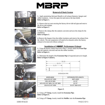 MBRP 2.5in Cat-Back Dual Rear Exit Exhaust T304 | Chevrolet Silverado 1500 2019 4.3L/5.3L (S5085304)