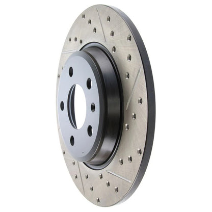 StopTech 127.33127L Rear Left Drilled Disc Brake Rotor for 2009-19 A4 / 09-17 Q5