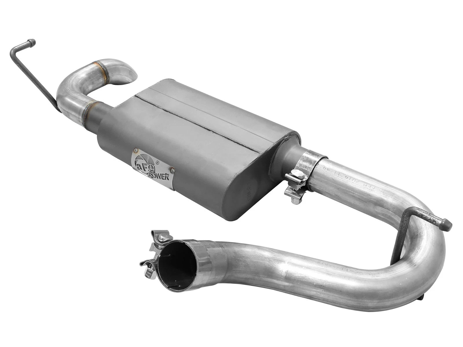 aFe 2.5in Aluminized Steel Axle-Back Hi-Tuck Exhaust | Jeep Wrangler F&R (07-17) (49-08046)