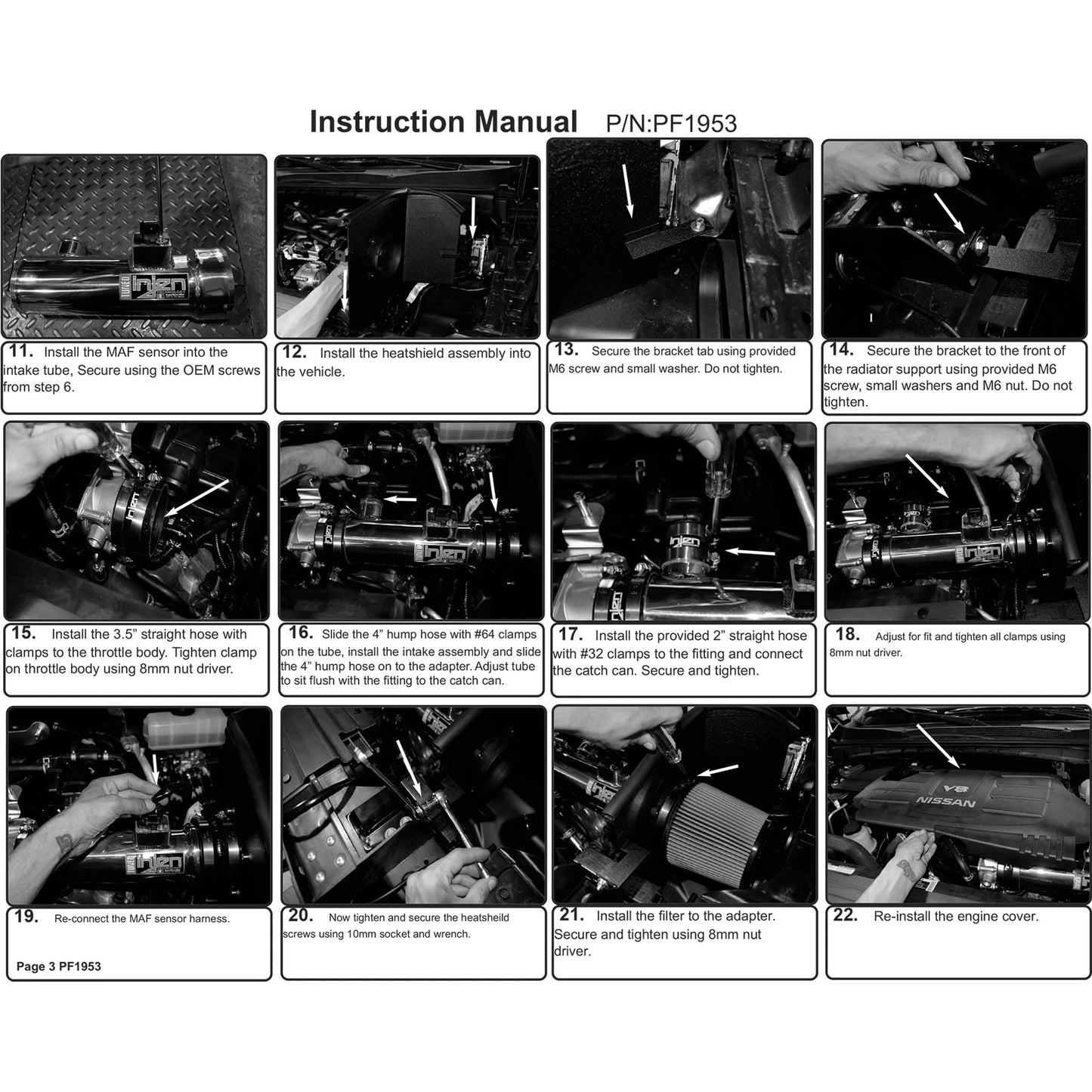 Injen Wrinkle Black Power-Flow Air Intake System | Nissan Titan (17-24) / Armada (17-24) / Titan XD (17-26) (PF1953WB)