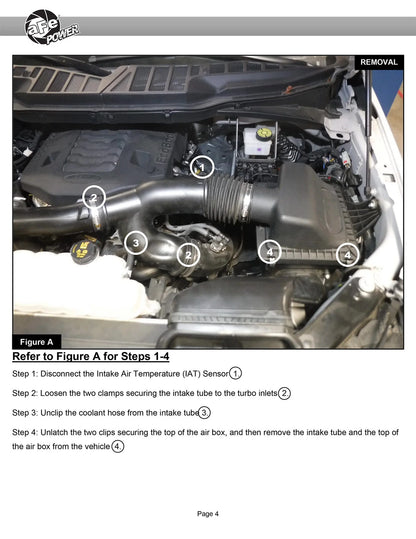 aFe Rapid Induction Pro 5R Cold Air Intake | Ford F-150 Raptor V6 3.5L (21-22) (52-10015R)