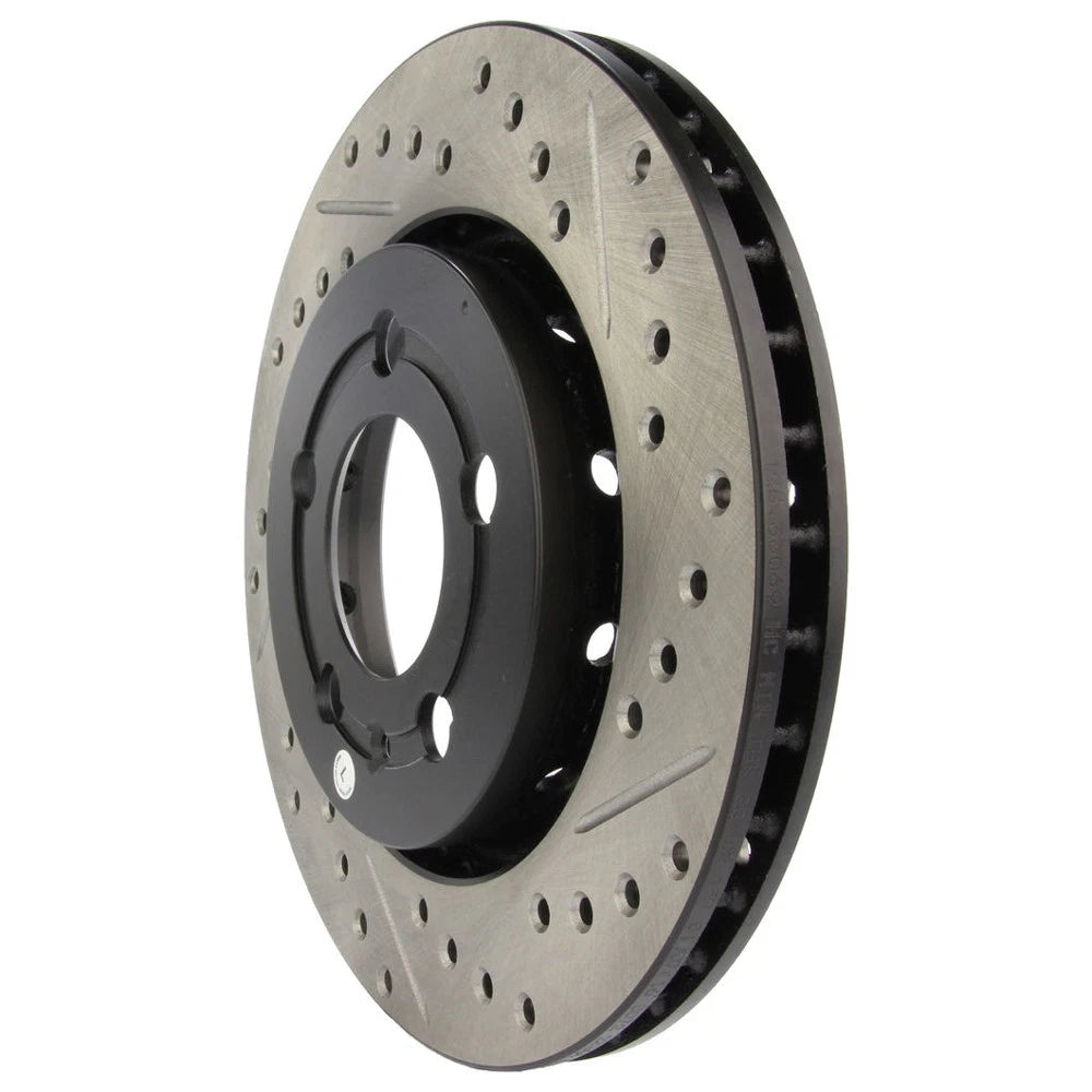 StopTech 127.33069L Rear Left Drilled Brake Rotor for 00-06 Audi TT / 02-06 Golf