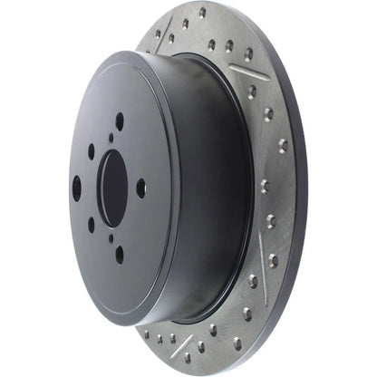 StopTech Slotted & Drilled Right Rear Rotor | Subaru Impreza WRX (08-10)