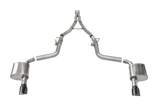 CORSA 2.75 in Cat-Back Single Tips | Dodge Charger 15-23 (21072BLK)