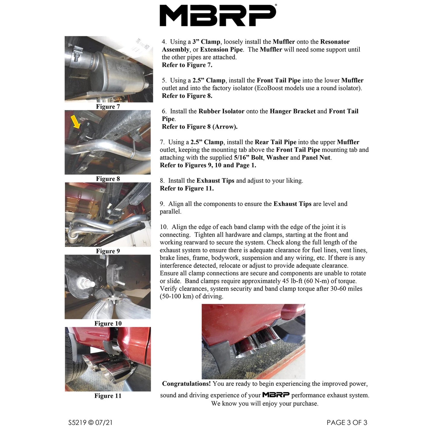 MBRP 3in Cat Back Exhaust | Ford F150 (21+) (S5219BLK)