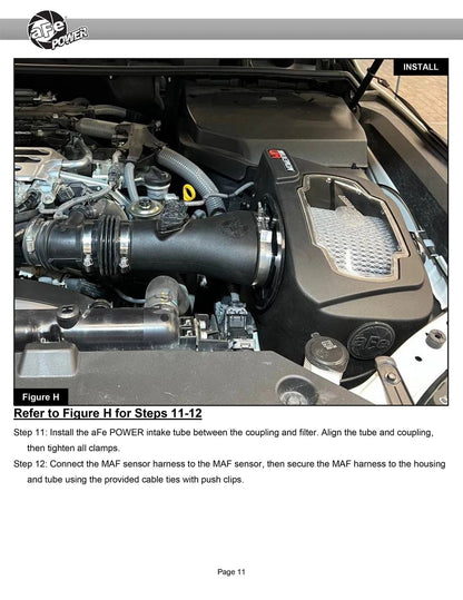 aFe Momentum HD Cold Air Intake System w/ Pro 10R Filter 2022 Toyota Land Cruiser V6-3.3L (td)