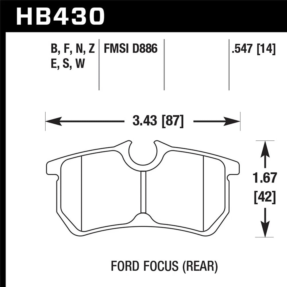 Hawk HPS Street Brake Pads | HB430F.547
