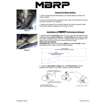 MBRP Armor Plus Cat Back Turn Down Style T409 Exhaust System | Toyota Tacoma 3.5L (16) (S5339409)