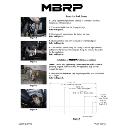 MBRP HD 6.4L Filter Back Dual Exhaust | Ford F-250/350/450 (S6290AL)