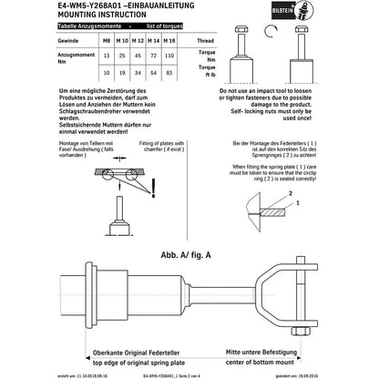 Bilstein B4 OE Replacement Suspension Shock Absorber for 2003-2009 Mercedes-Benz E320 with Boot