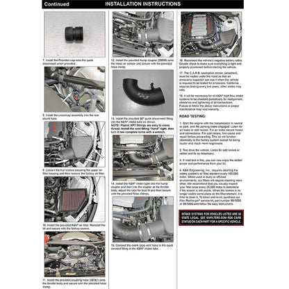 K&N Performance Intake Kit | 2015-2016 Chevrolet Corvette Z06 (57-3092)