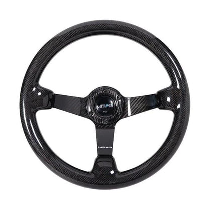 NRG CARBON FIBER STEERING WHEEL 350MM DEEP DISH