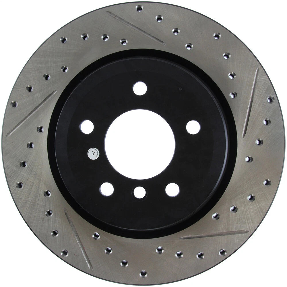Stoptech Slotted And Drilled Rear Brake Rotor | 2006 BMW 330 and 2007-2009 BMW 335 (127.34080L)