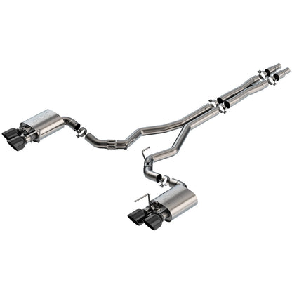 Borla 5.0L V8 Active Exhaust ATAK Cat-Back System | Ford Mustang Dark Horse (BC Tips) (140965BC)