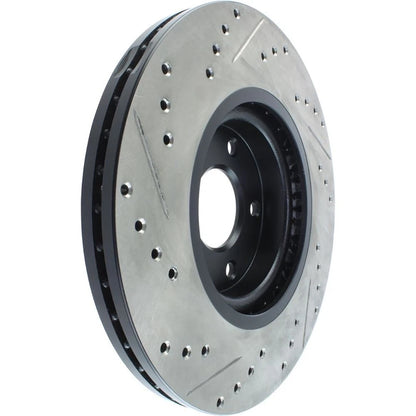StopTech 127.42080L Front Left Drilled Brake Rotor for 09-19 370Z / 06-18 Maxima