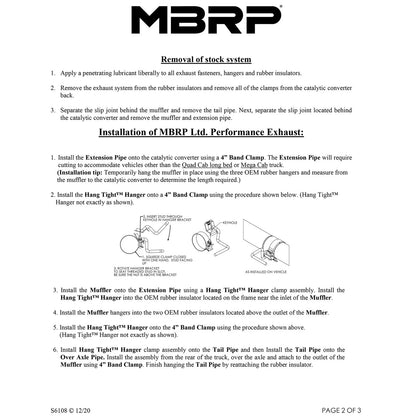 MBRP 4in. Cat-Back Single Side Exit Exhaust | Dodge 2500/3500 Cummins 600/610 (04.5-07) (S6108409)