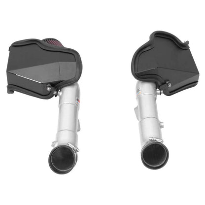 K&N Dual Silver Typhoon Short Ram Intakes | Infiniti Q50 (14-15) (69-7083TS)