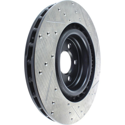 StopTech 127.63063R Front Right Drilled Slotted Brake Rotor for 2006-19 Charger
