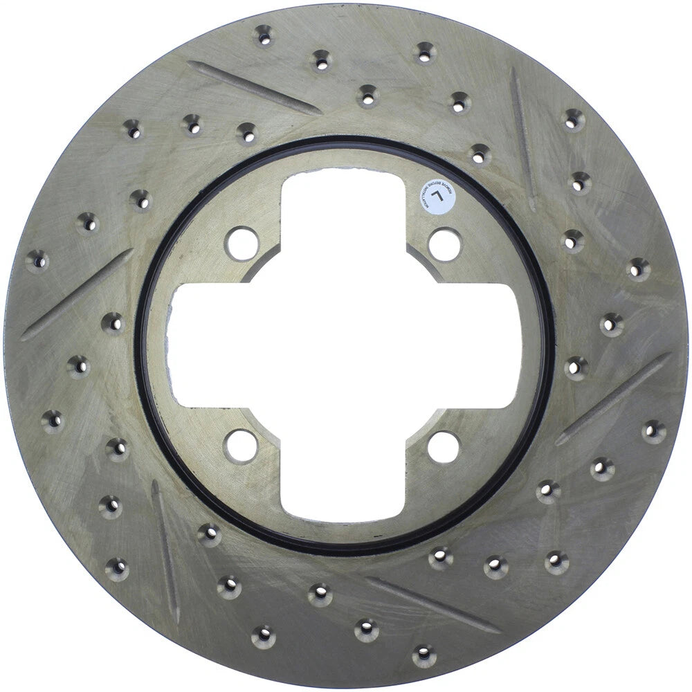 StopTech 127.42005L Front Left Drilled Slotted Disc Brake Rotor for 79-83 280ZX