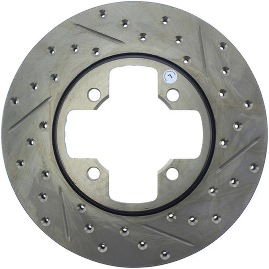 StopTech 127.42005L Front Left Drilled Slotted Disc Brake Rotor for 79-83 280ZX