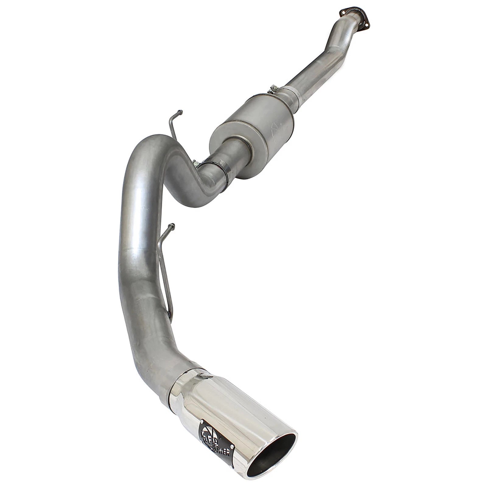 aFe 4in Aluminized Steel Cat-Back Exhaust | Ford F-150 2015 V6 3.5L (tt) (49-03069-P)