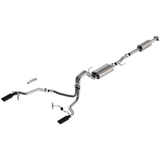 Borla 3in Dual Exit Cat-Back Touring Black Chrome System | Ford F-150 (21) (140862BC)