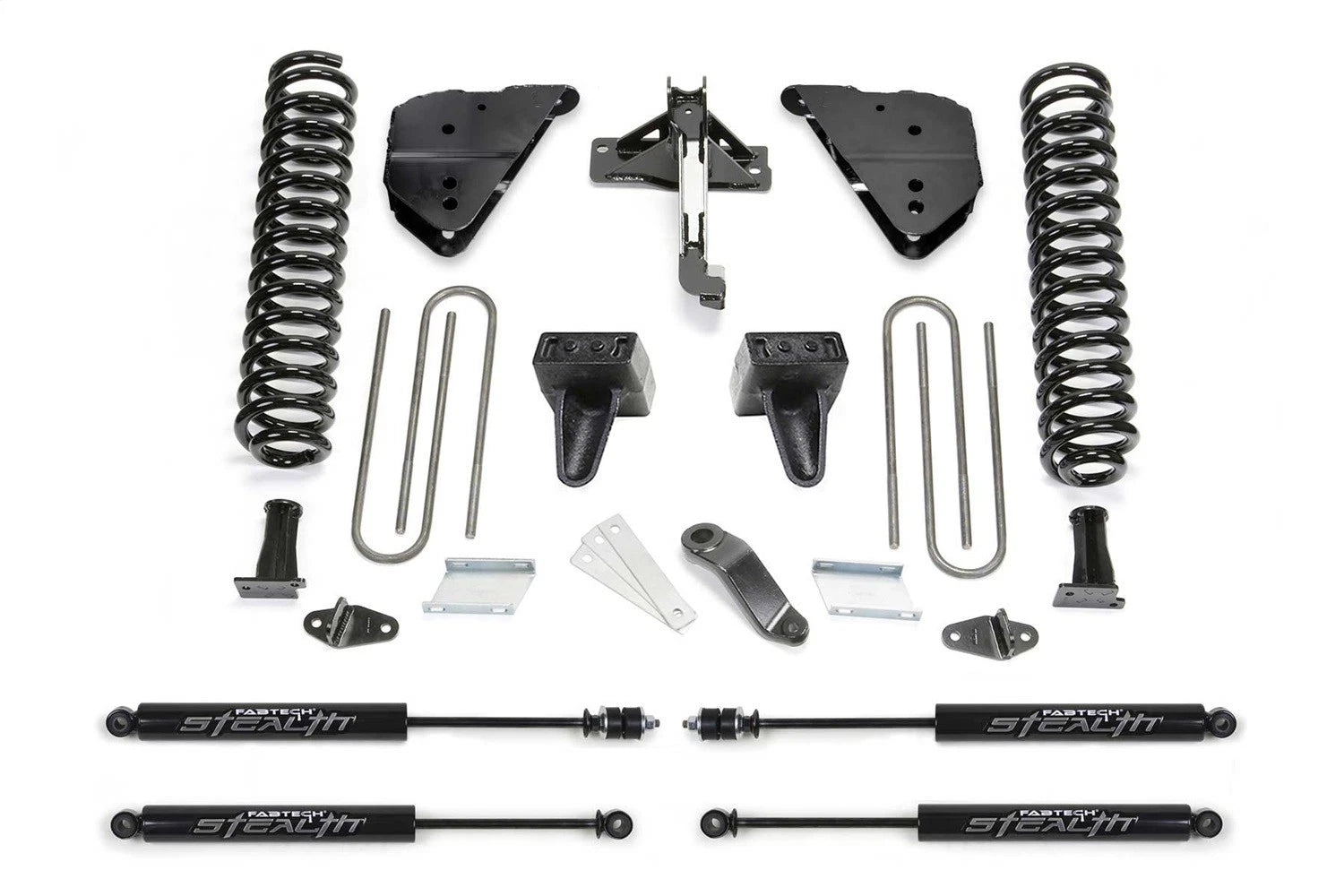 Fabtech 23-24 Ford F250/350 4WD Diesel 4in Basic System w/ Stealth Monotube Shocks