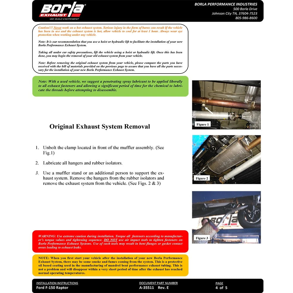 Borla Cat-Back Exhaust System - Touring | Multiple Fitments (140404)
