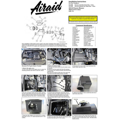 Airaid Performance Air Intake System | Toyota 4Runner (10-20) / FJ Cruiser (10-14) (515-302)