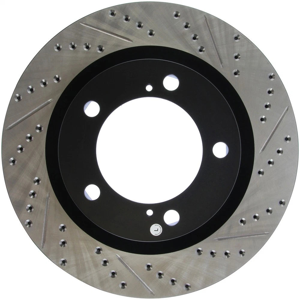 StopTech 127.44156L Front Left Drilled Disc Brake Rotor for 07-19 Toyota Tundra
