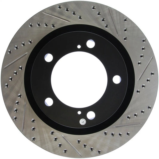 StopTech 127.44156L Front Left Drilled Disc Brake Rotor for 07-19 Toyota Tundra