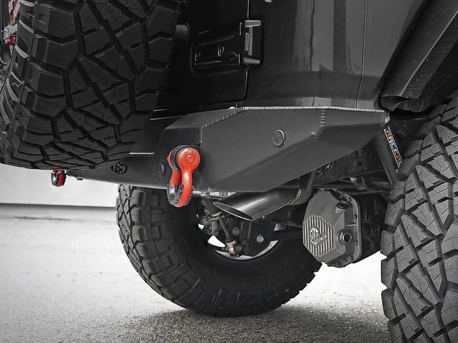aFe 3in 409 Stainless Steel Axle-Back Hi-Tuck Exhaust System | Jeep Wrangler JL 18-20 (49-48080)
