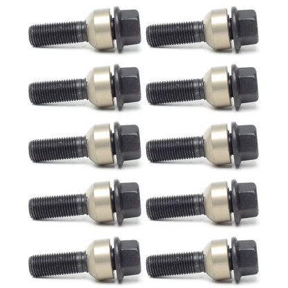 H&R Wheel Bolts Type 14 x 1.5 52mm Porsche Head 19mm Black | Wheel Bolts & Studs (1455206SW)