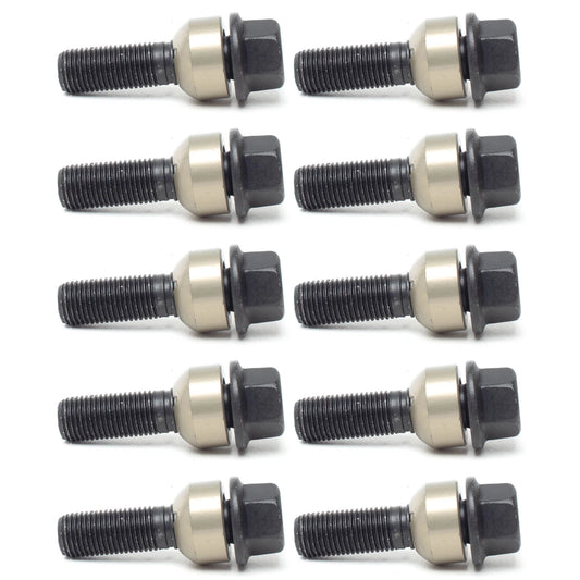 H&R Wheel Bolts Type 14 x 1.5 52mm Porsche Head 19mm Black | Wheel Bolts & Studs (1455206SW)