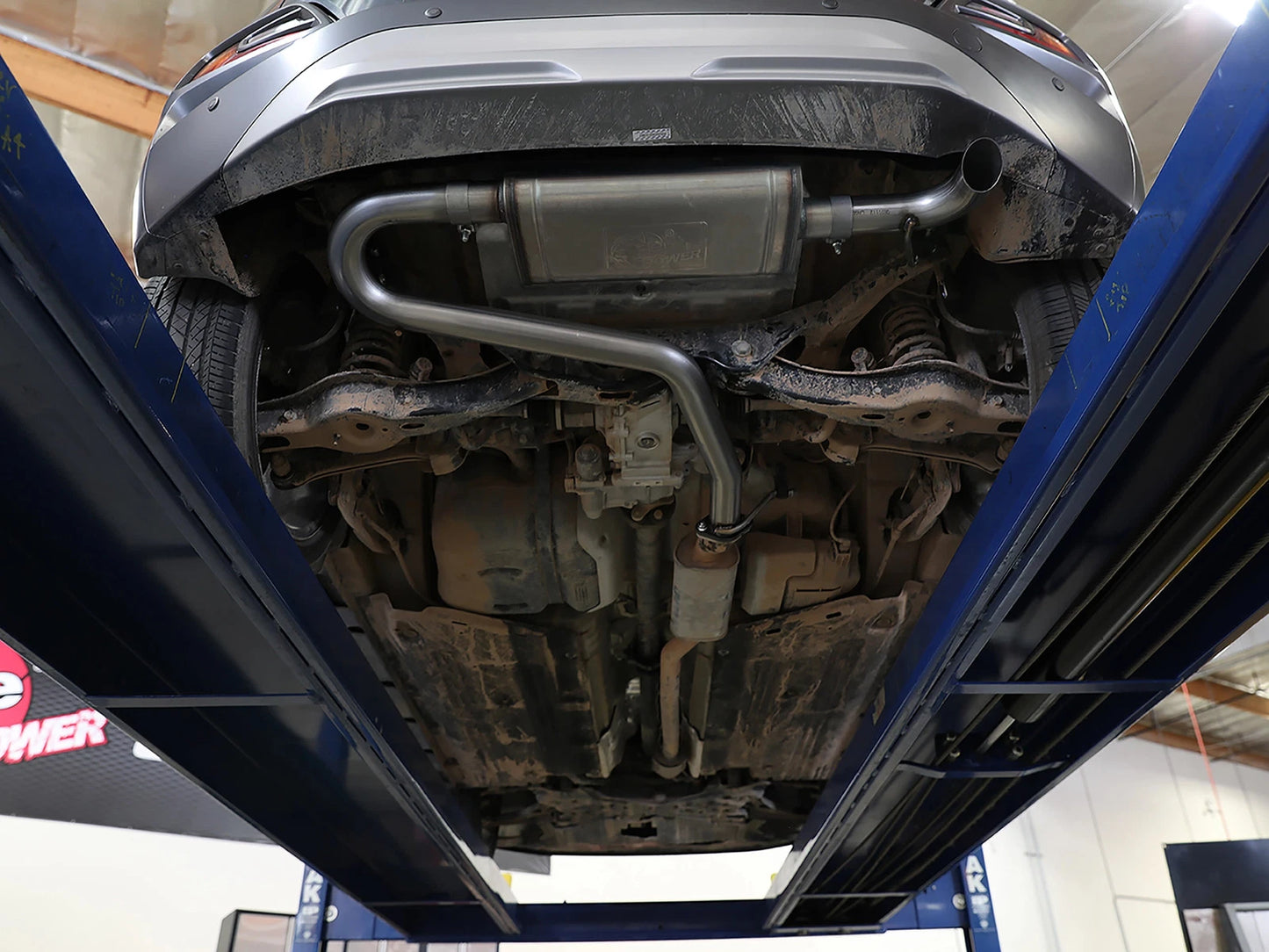 aFe Takeda 2-1/2in 304 Stainless Steel Axle-Back Exhaust | Hyundai Kona (18-21) (49-37017)