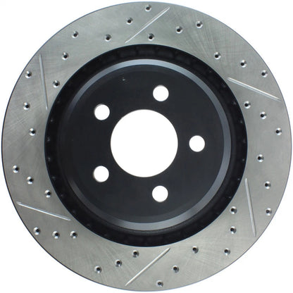 StopTech 127.63064R Rear Right Drilled Disc Brake Rotor for 2008-2019 Challenger