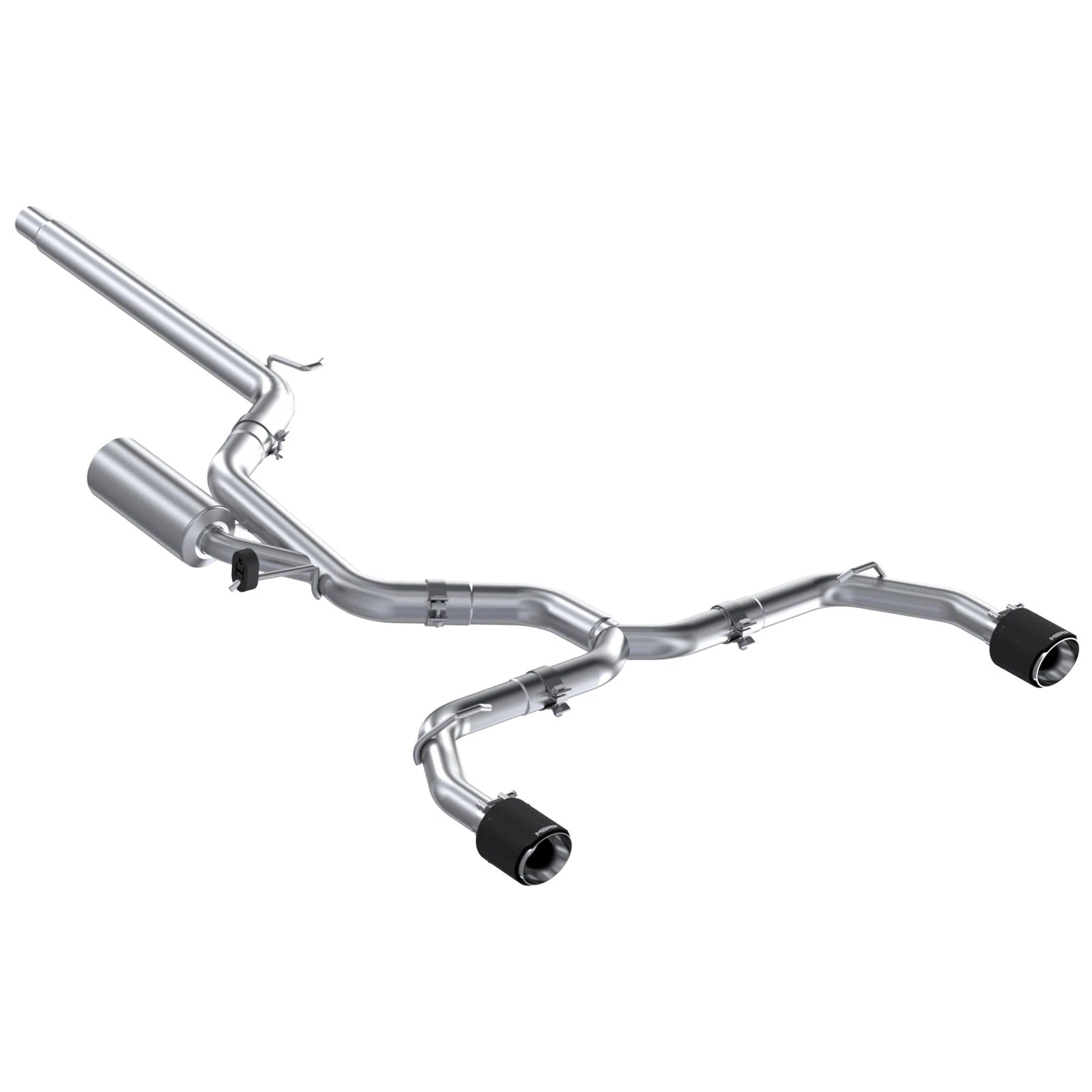MBRP Stainless Steel 3" Cat-Back - 2.5" Dual Split Exit | 2022 - 2024 VW MK8 Golf GTI (S4617)