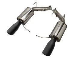 Roush 421127-BLK Axle-Back Exhaust System with Black Tips for 11-14 Mustang GT
