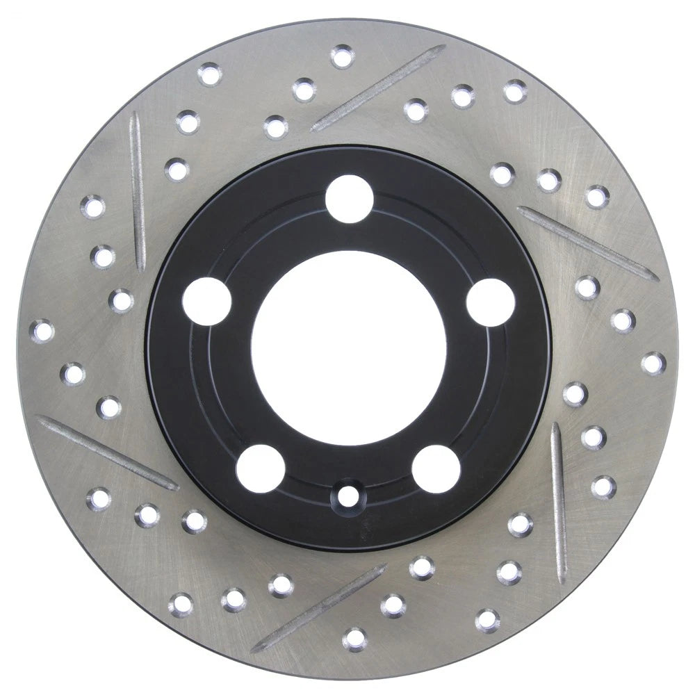 StopTech 127.33057R Rear Right Drilled Brake Rotor for 2000-06 TT / 98-15 Jetta